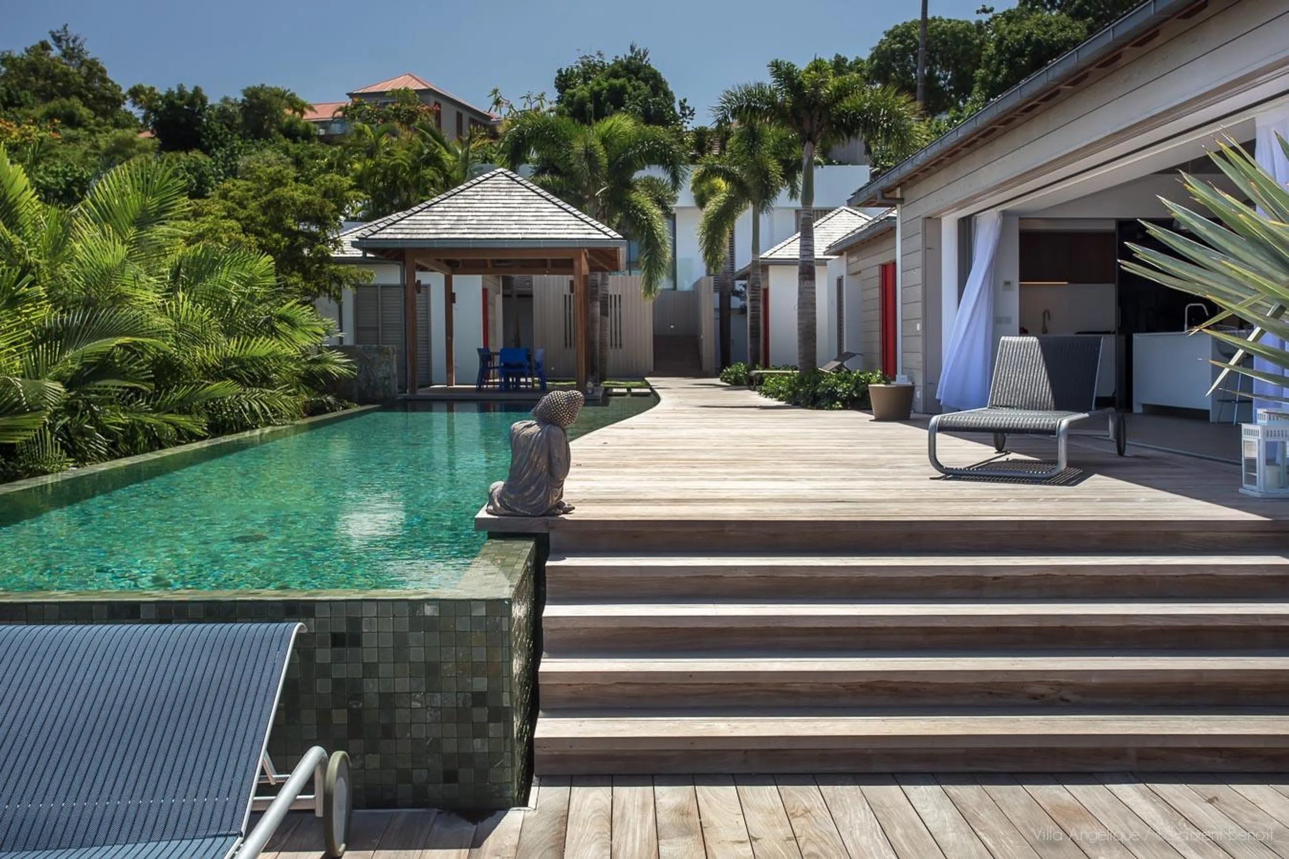 Plentiful Paradise St Jean Estate with Private Pool and Fitness Room, St Jean Beach