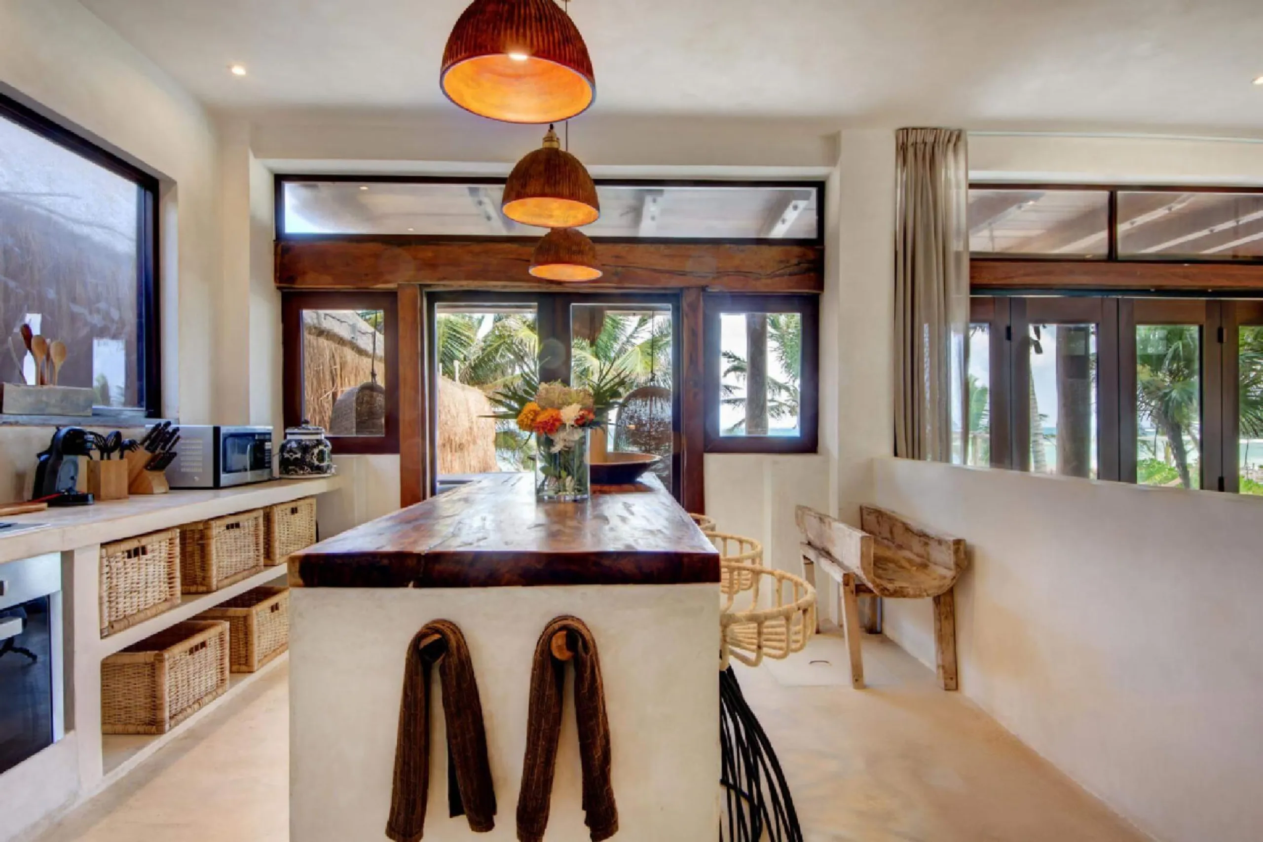 Tulum Grand Luxury 9 BDR Oceanfront Compound Estate- 3 Private VIllas with Tropical Pools — photograph 10