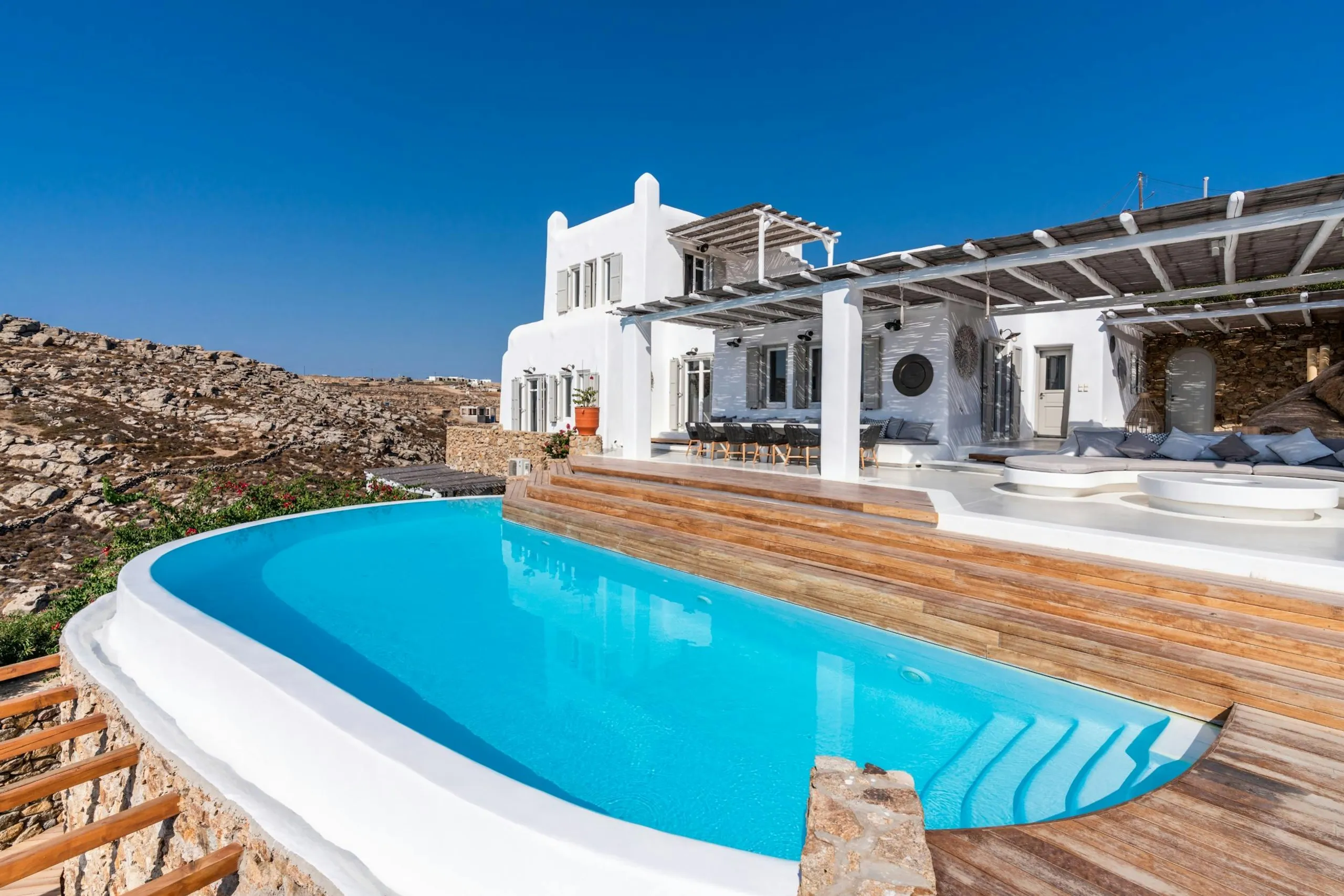 Splendid Seaview Villa with Private Pool and Fire Pit, Super Paradise