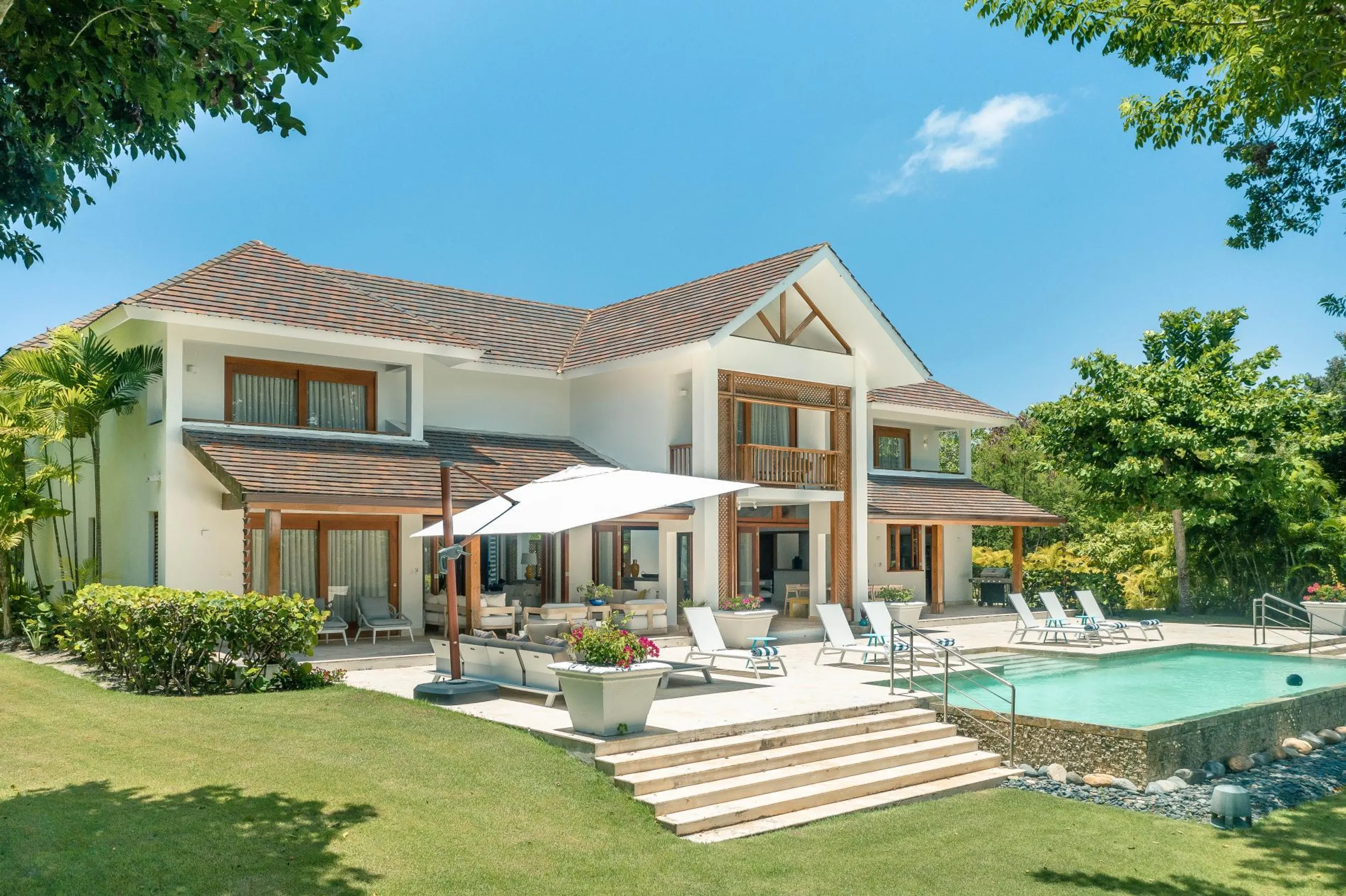 Idyllic Villa with Private Pool Surrounded by Golf Courses and Lush Green Meadows, Punta Cana