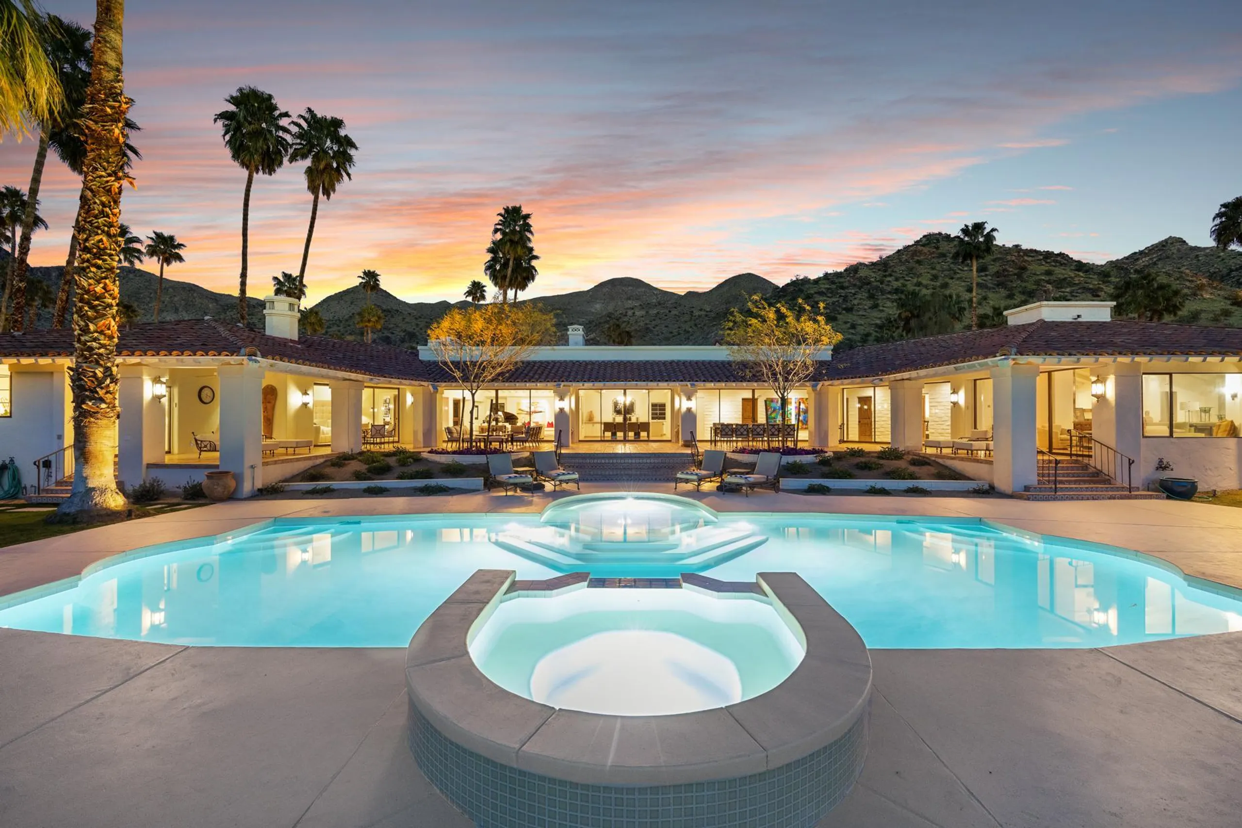 Lavish Palm Springs Tennis Estate with Lap Pool, 360-Degree Mountain Views, and Celebrity-Level Privacy, Palm Springs