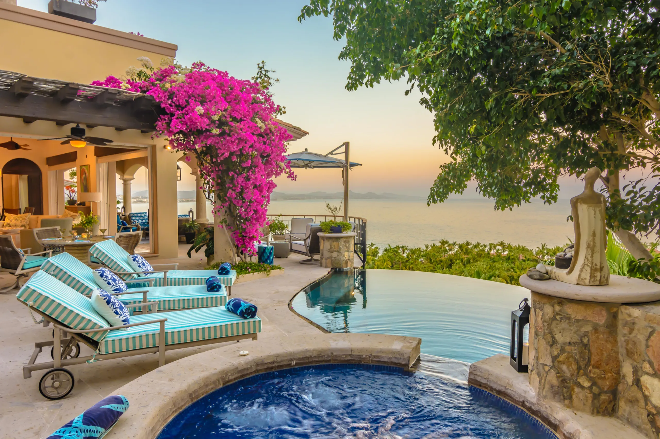 Lush Living in this Palmilla Villas Del Mar Estate with Infinity Pool and Panoramic Ocean Views, Villas Del Mar