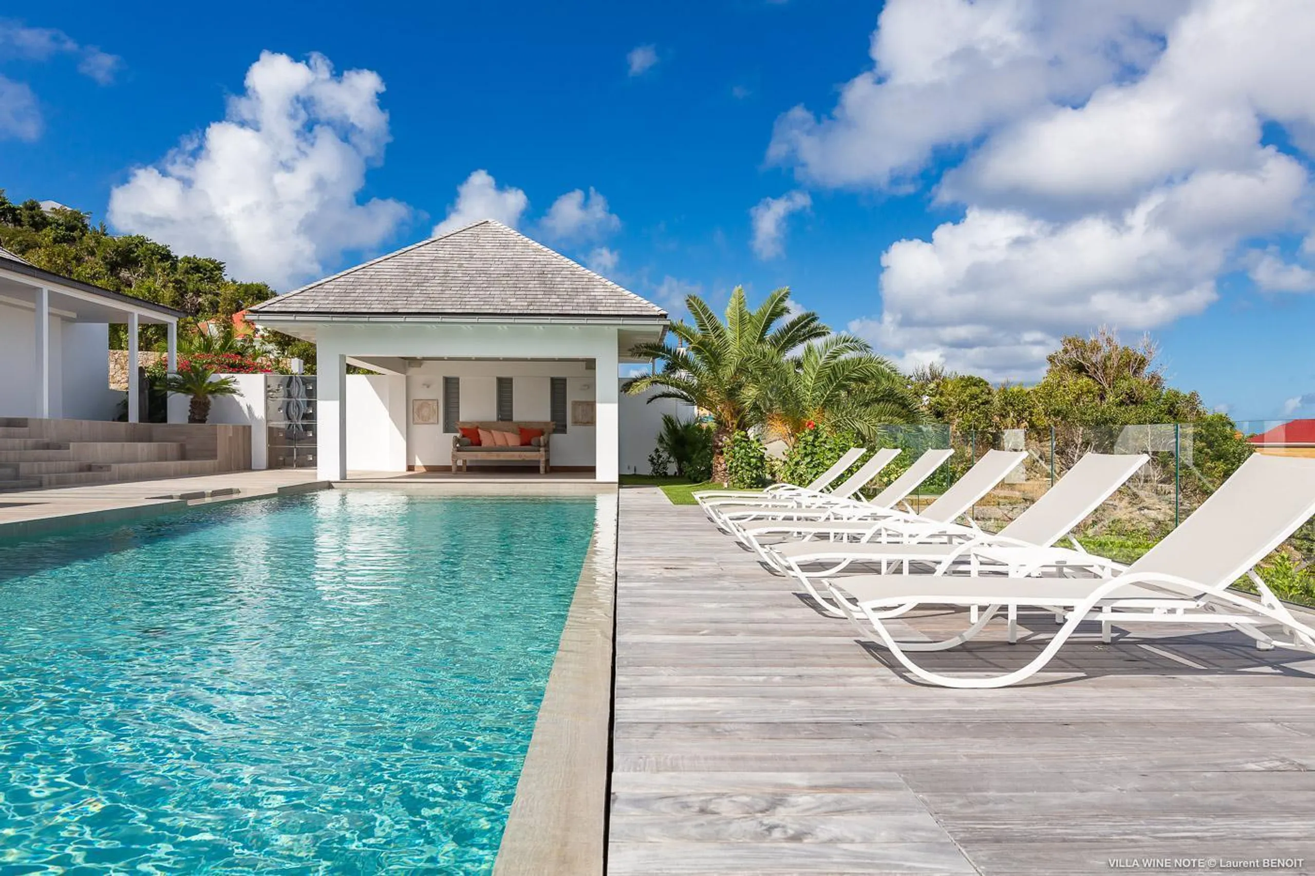 Grandiose Tropical Estate with Private Pool and Gazebo, St. Jean
