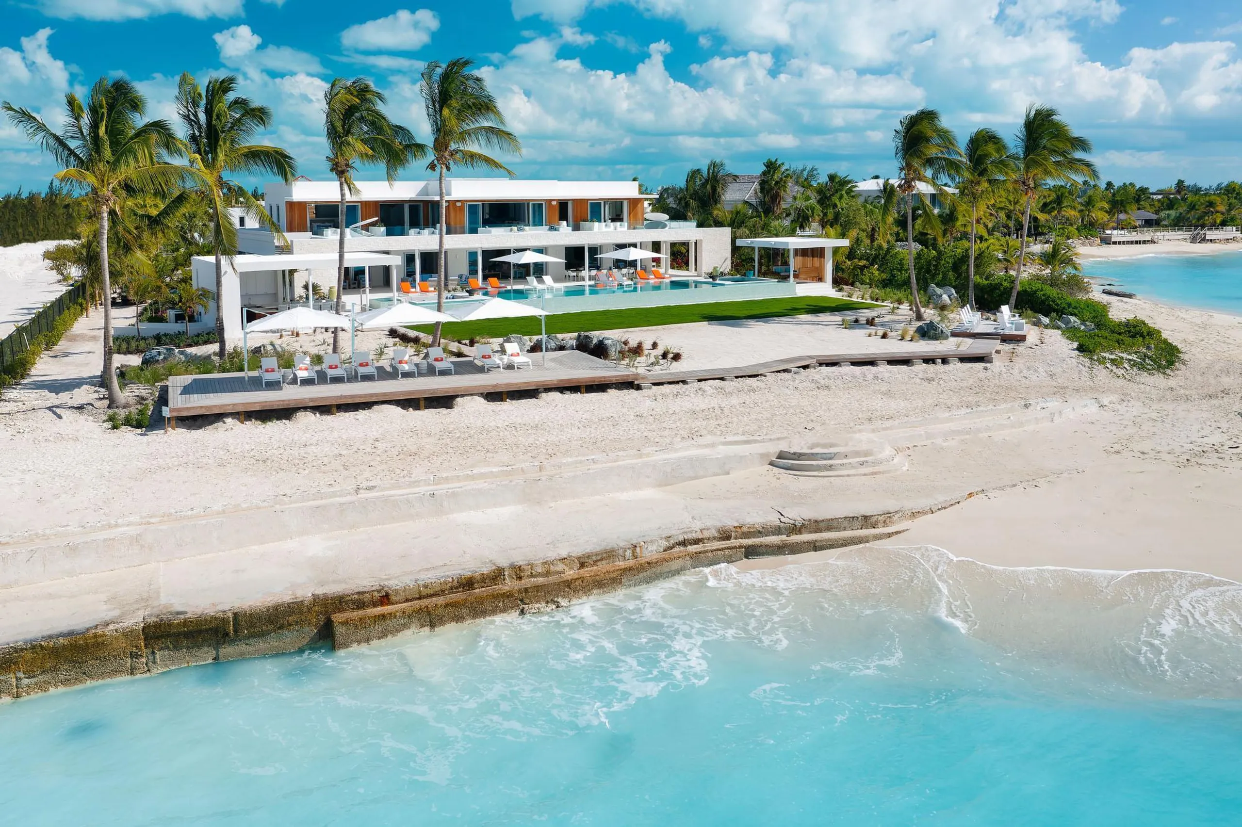 Villa setting in Turks and Caicos