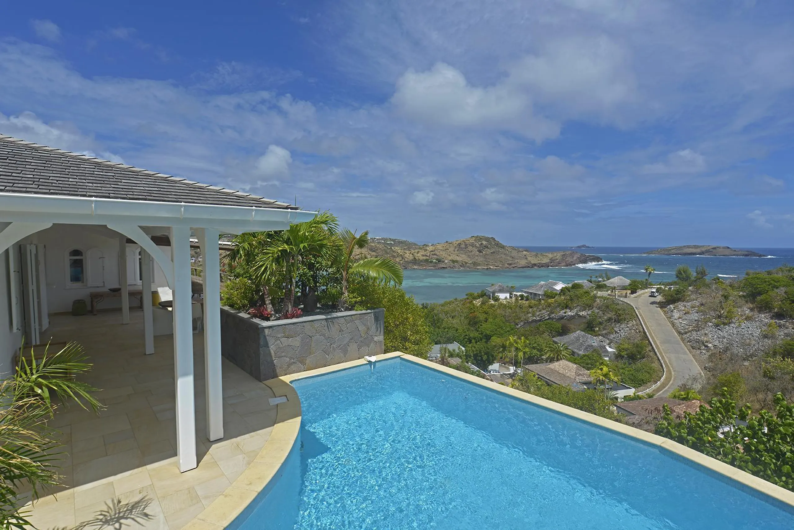 Posh Tropical Villa with Private Pool and Ocean Views, Petit Cul de Sac