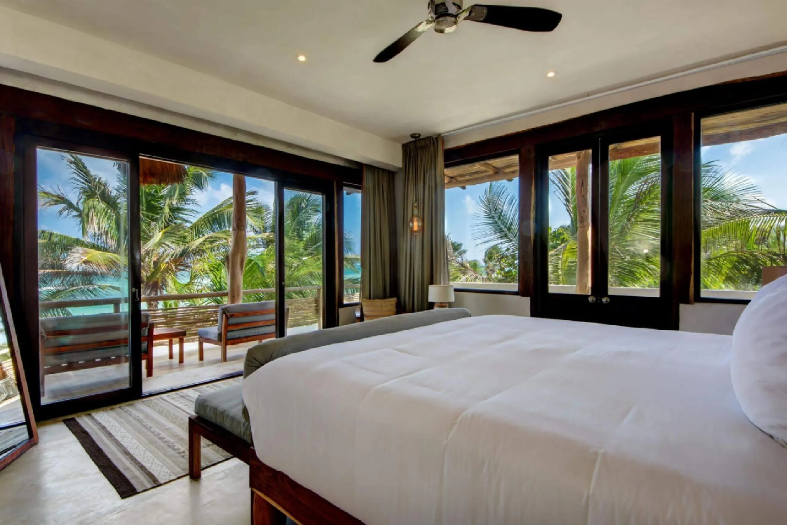 Tulum Grand Luxury 9 BDR Oceanfront Compound Estate- 3 Private VIllas with Tropical Pools — photograph 11