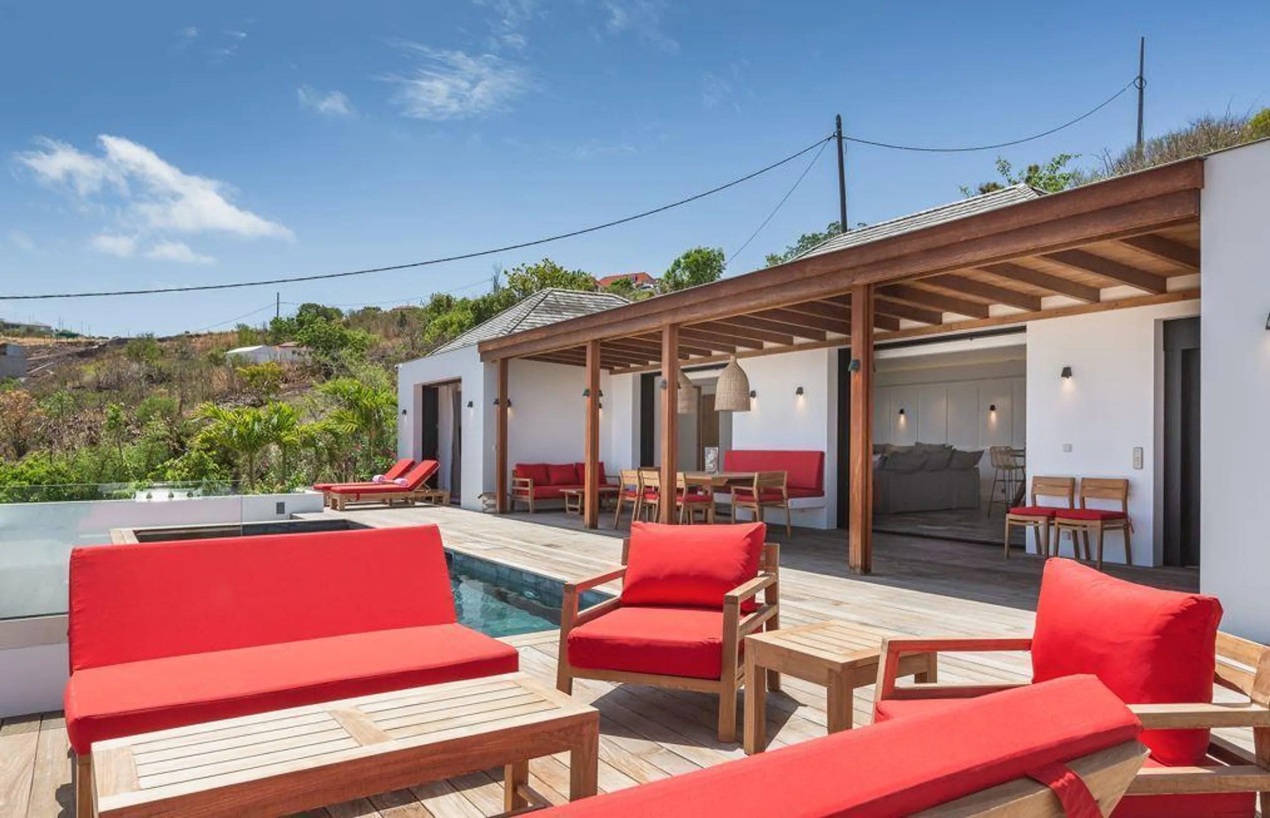 Sleek and Minimalist Inspired Villa with Heated Pool in Grand-Cul-de-Sac's Idyllic Paradise — photograph 3