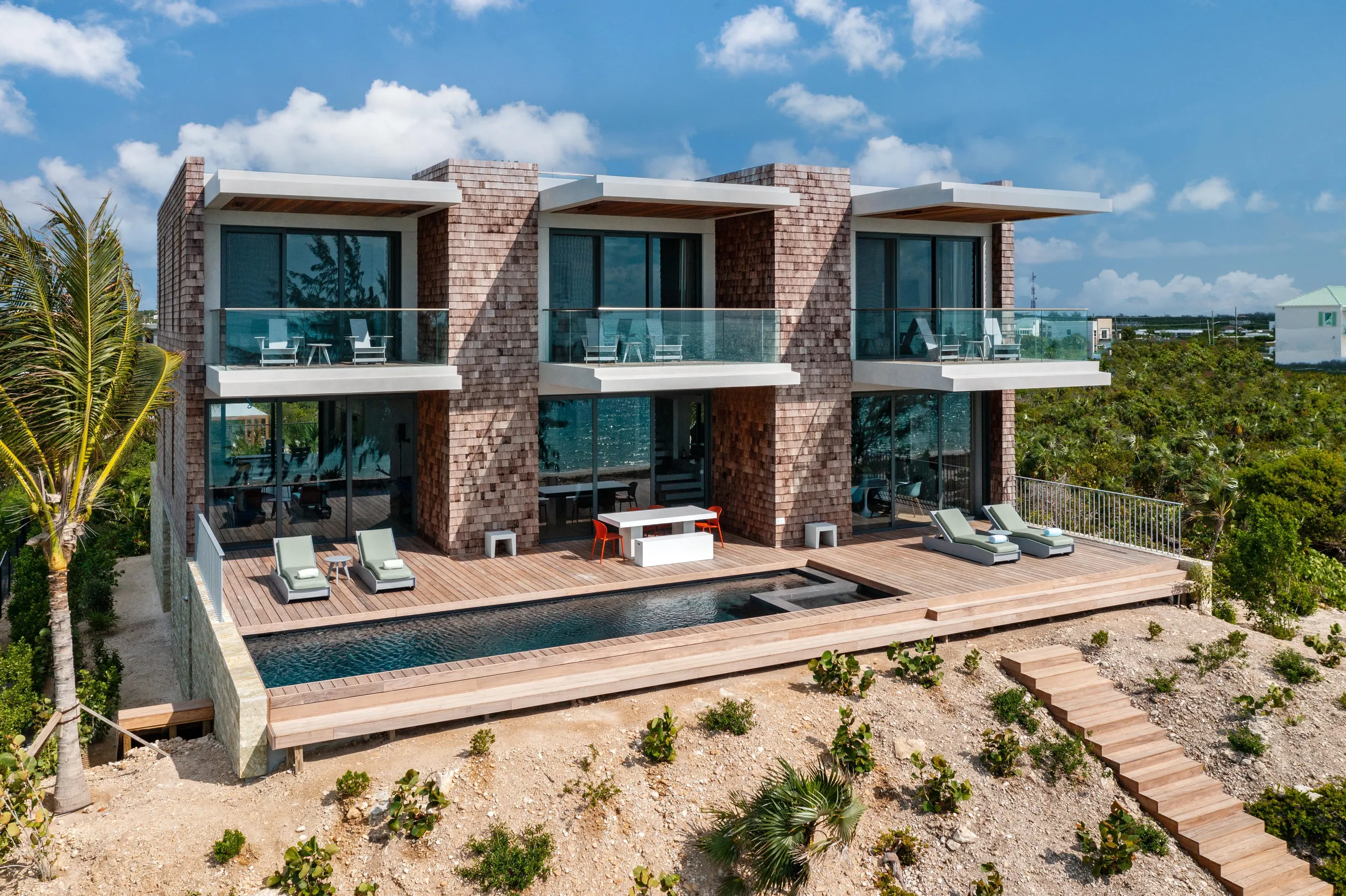 Turks & Caicos Island Top-of-the-line Luxury Villa with Long Bay Beach View, Long Bay Beach