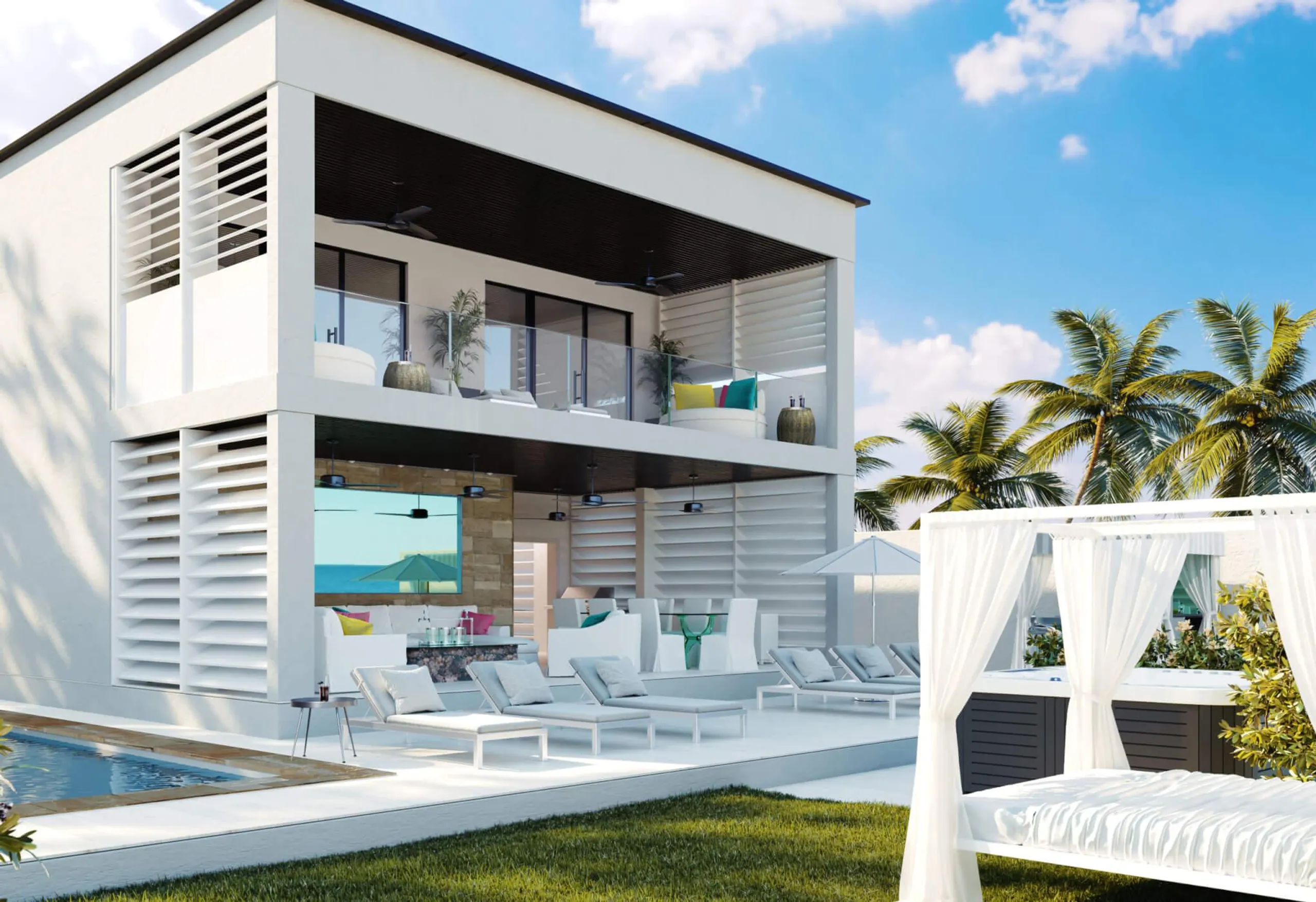 Barbados Ibiza-Style Villa with Direct Beach Access, St. James
