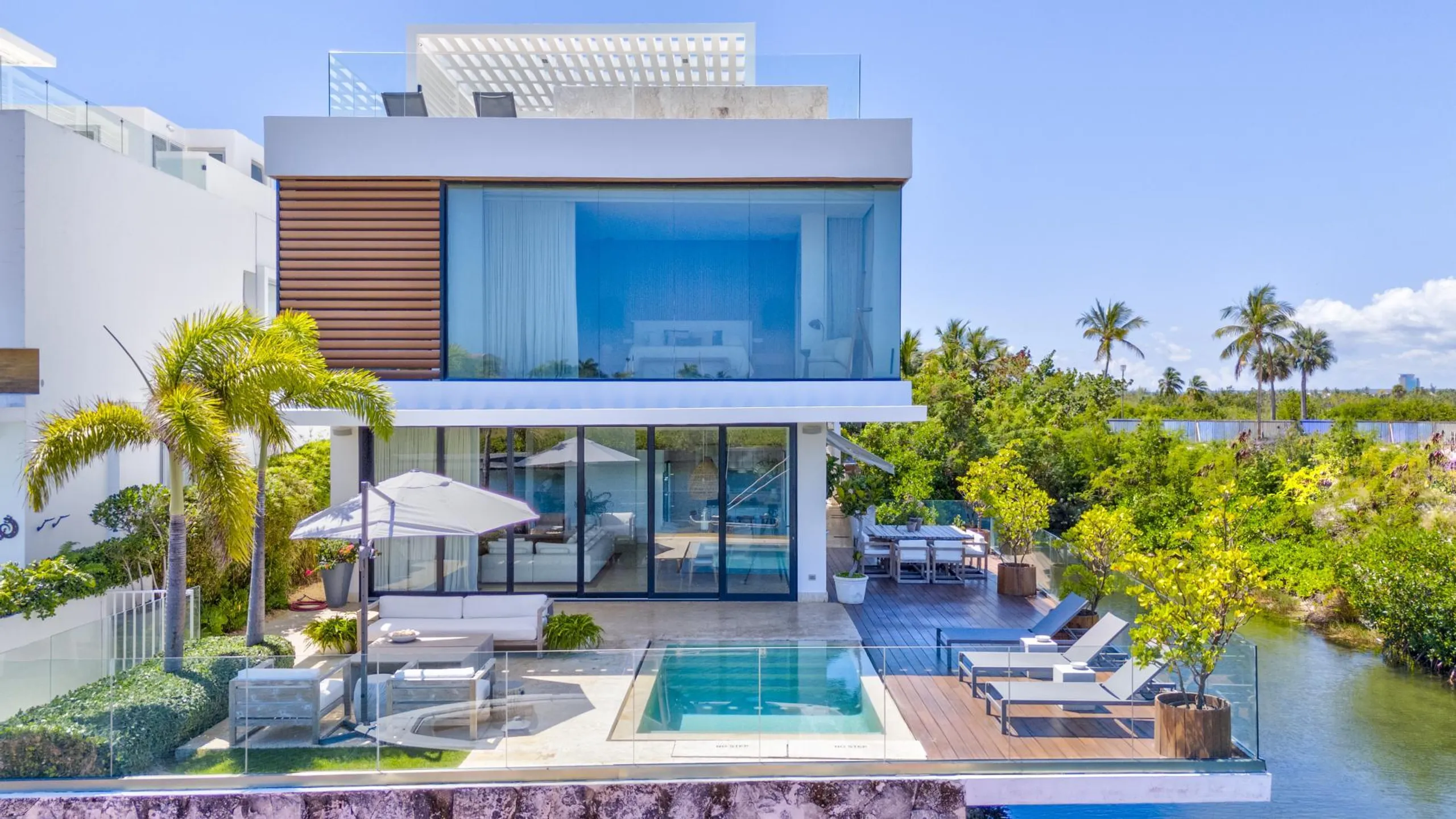 Plush and Inviting Oceanfront Villa with Two Private Pools, Punta Cana