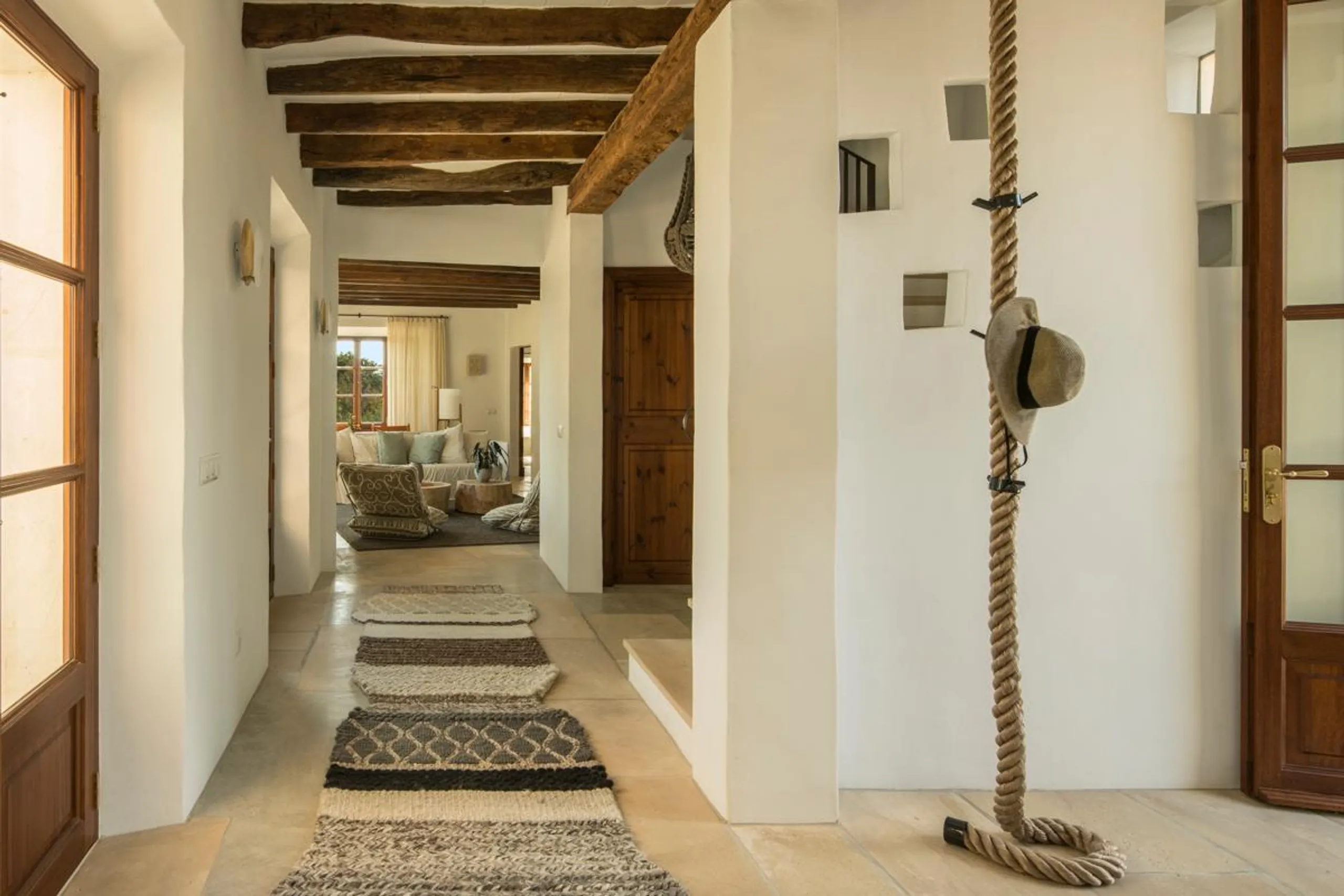 Refined Rustic 5-Bedroom Villa with Private Infinity Pool and Mondragó Nature Reserve Views — photograph 9