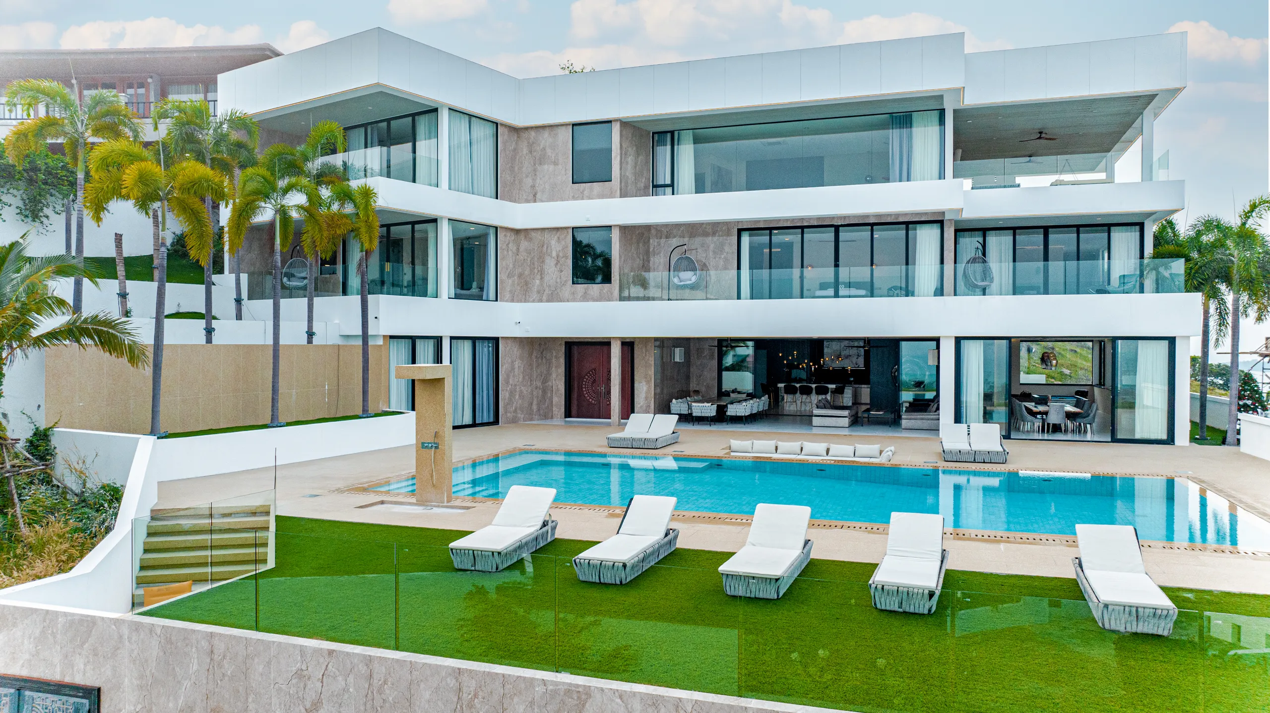 Elite Sanctuary Villa with 30-Meter Pool and Cinematic Backdrop of Thailand Gulf, Koh Samui