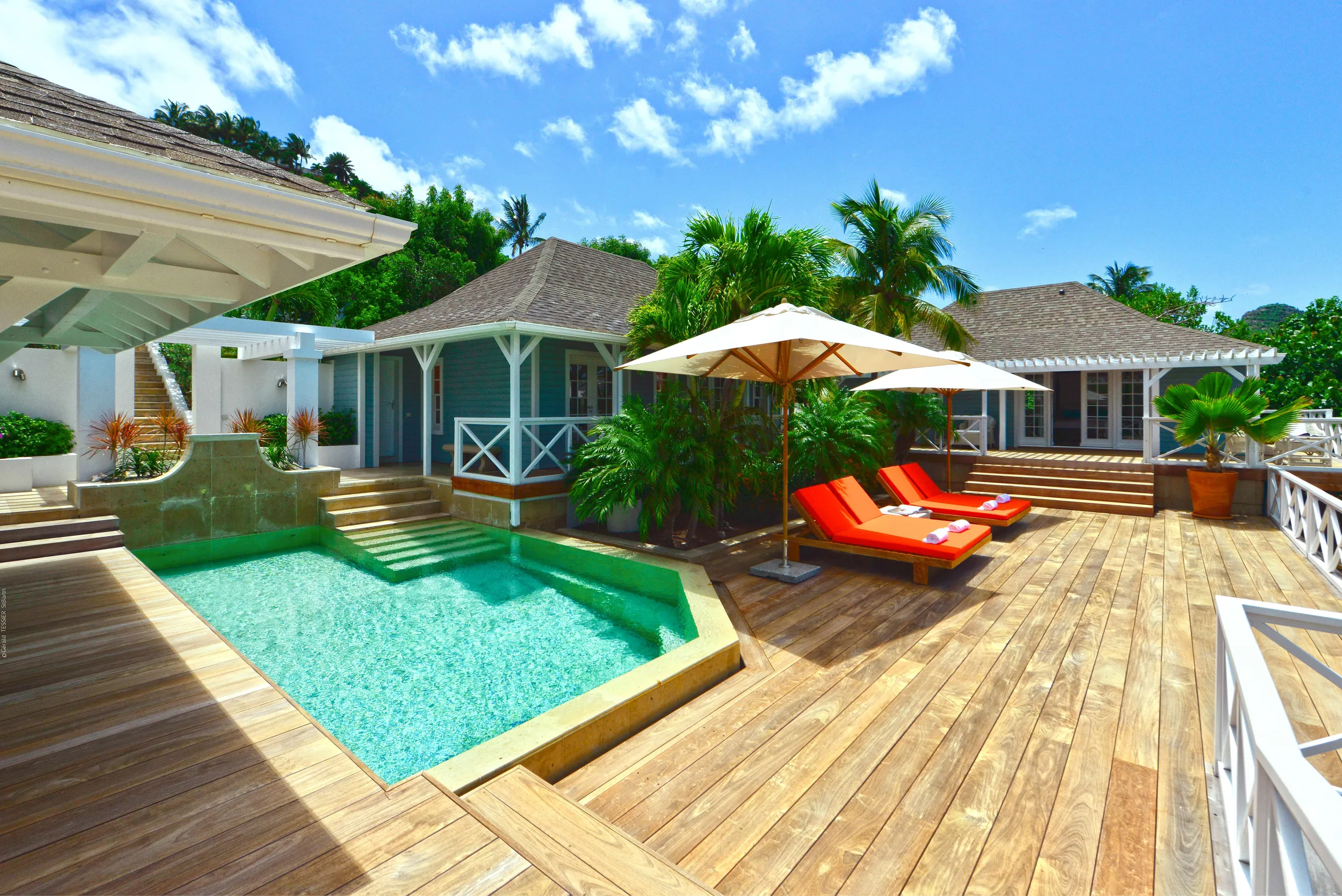 Tropical Hillside Villa with Private Pool and Incredible Views, St. Jean