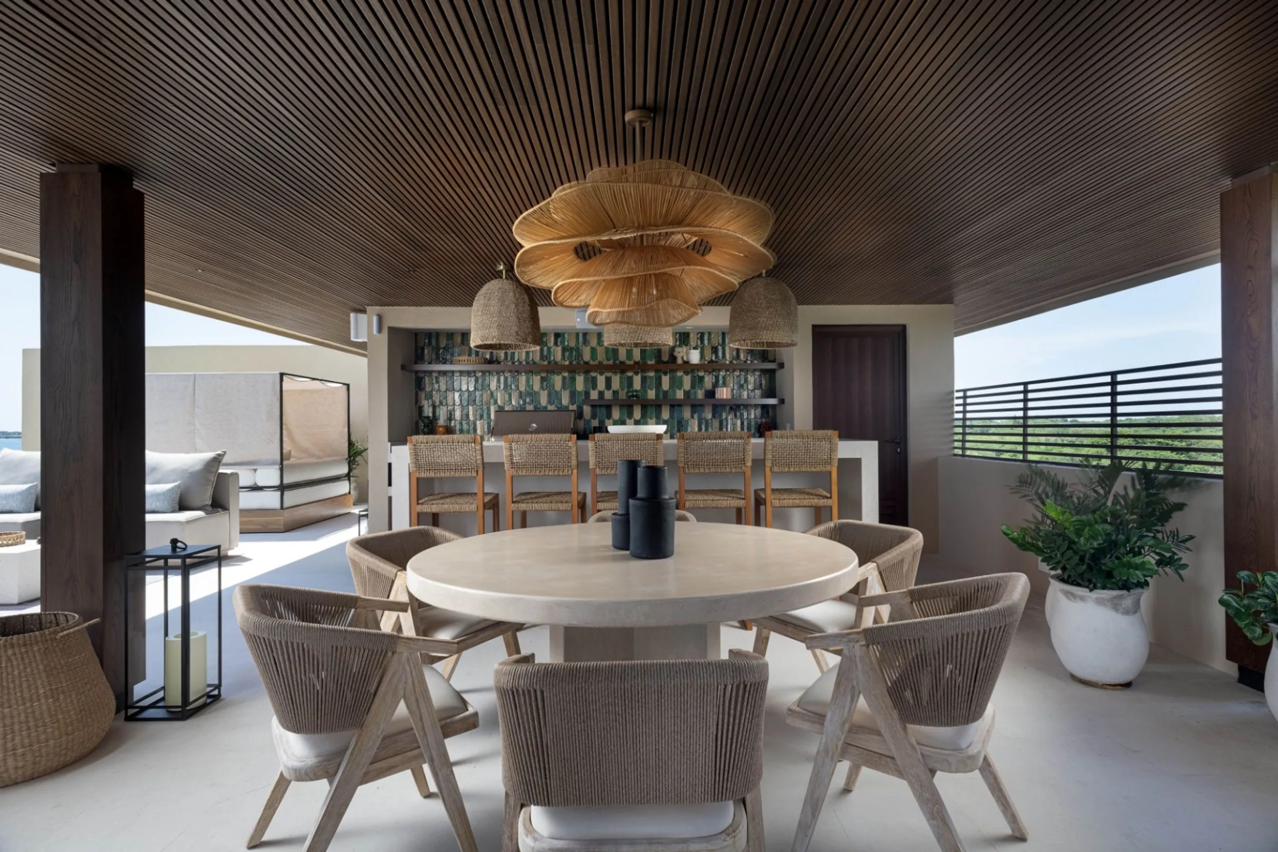 Tranquil Punta de Mita Oceanview Penthouse with Dual Infinity Pools & Rooftop Oasis — photograph 9