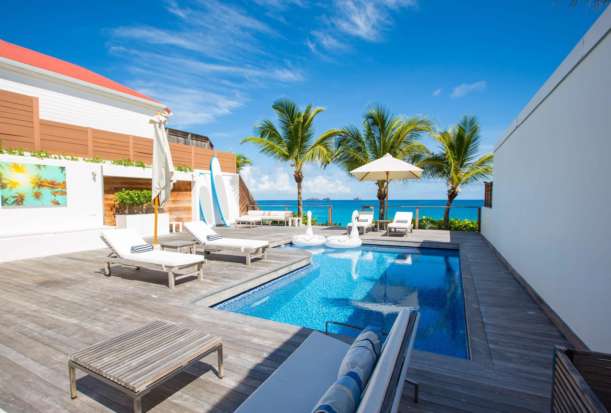 Beachfront Island Chic Villa with Private Pool in Flamands Beach — photograph 3